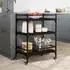 vidaXL Küchenwagen Schwarz 65x40x86,5 cm (842396)