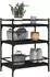 vidaXL Küchenwagen Schwarz 65x40x86,5 cm (842396)