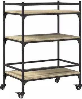 vidaXL Küchenwagen Sonoma-Eiche 65x40x86,5 cm (842397)