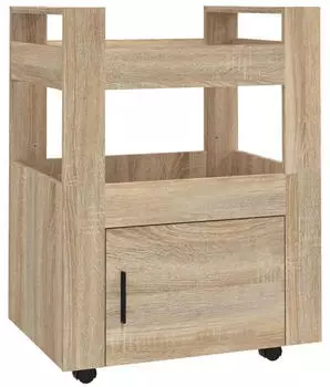 vidaXL Küchenwagen Sonoma-Eiche 60x45x80 cm (816827)