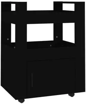 vidaXL Küchenwagen Schwarz 60x45x80 cm (816825)