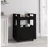 vidaXL Küchenwagen Schwarz 60x45x80 cm (816825)