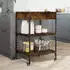 vidaXL Küchenwagen Räuchereiche 60x48x89,5 cm (842373)