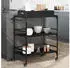vidaXL Küchenwagen Schwarz 81,5x41x92,5 cm (842341)