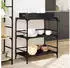 vidaXL Küchenwagen Schwarz 81,5x41x92,5 cm (842341)