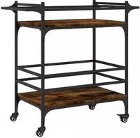 vidaXL K&uuml;chenwagen R&auml;uchereiche 82x40x78,5 cm Holzwerkstoff