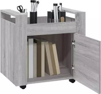 vidaXL B&uuml;rowagen Grau Sonoma 60x45x60 cm (816614)