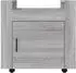 vidaXL Bürowagen Grau Sonoma 60x45x60 cm (816614)
