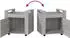 vidaXL Bürowagen Grau Sonoma 60x45x60 cm (816614)