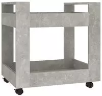 vidaXL B&uuml;rowagen Betongrau 60x45x60 cm Holzwerkstoff