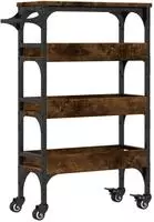 vidaXL K&uuml;chenwagen R&auml;uchereiche 53x20x76 cm Holzwerkstoff
