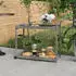 vidaXL Barwagen Grau 100x45x83 cm Poly Rattan (316667)
