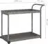 vidaXL Barwagen Grau 100x45x83 cm Poly Rattan (316667)