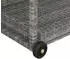 vidaXL Barwagen Grau 100x45x83 cm Poly Rattan (316667)