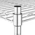 vidaXL Lagerregal mit 4 Böden und Rollen 90x35x142 cm Chrome 200 kg (324627)