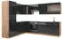 VICCO Küchenzeile Fame-Line 227x287x51,6 cm Eiche anthrazit