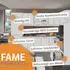 VICCO Eckküche 287x227cm Fame-Line Hochglanz Anthrazit weiß