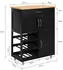 SoBuy Servierwagen bht ca.: 67x87x38cm schwarz (FKW45-SCH)