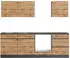 Held Möbel Küchenzeile/Küchenblock Turin 240 cm Wotaneiche-Graphit (ohne E-Geräte)