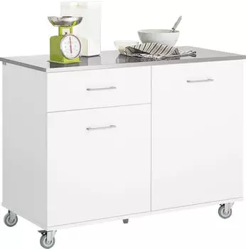 SoBuy K&uuml;chentrolley 120x90x56cm Wei&szlig; (FKW117-W)