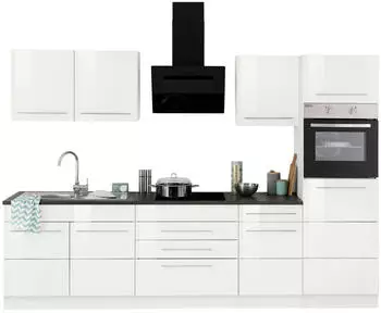 Held M&ouml;bel Trient Breite 290 cm mit Arbeitsplatte wei&szlig; Hochglanz/wei&szlig; (54441836)
