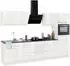Held Möbel Trient Breite 290 cm mit Arbeitsplatte weiß Hochglanz/weiß (54441836)
