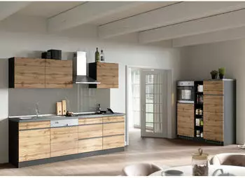 Held M&ouml;bel Turin 390 cm Wotaneiche-Graphit mit E-Ger&auml;ten (000307016557)