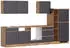 Held Möbel Turin 330 cm Graphit-Wotaneiche ohne E-Geräte (000307016514)