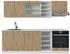 VICCO R-Line Artisan Eiche/Weiß 240 cm ohne Arbeitsplatte Artisan Eiche/Weiß | Front: Artisan-Eiche 240 cm x 81.6 cm x 46 cm (800000827183)