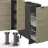 VICCO Fame-Line Eiche Paneel/Anthrazit/Anthrazit 280 cm AP Anthrazit Front: Eiche Paneel