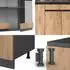 VICCO R-Line Goldkraft Eiche/Anthrazit 140 cm AP Anthrazit Goldkraft Eiche/Anthrazit | Front: Goldkraft Eiche