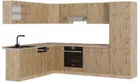 Eckk&uuml;che R-line, Artisan-eiche/goldkraft Eiche, 227 X 287 Cm Ohne...