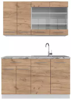 VICCO Einbauk&uuml;che 140 cm Fame-Line Single Wei&szlig; (800000826796)