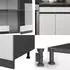 VICCO Weiß Anthrazit Holzwerkstoff Küchenblock echteckig 200x81.6x60 cm Küchen Küchenzeilen & Küchenblöcke Küchenzeilen ohne Geräte (800000827874)