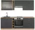 VICCO Fame-Line 235cm ohne AP Landhaus/Goldkraft Eiche Anthrazit (5992)