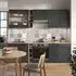 VICCO Fame-Line 235cm ohne AP Landhaus/Goldkraft Eiche Anthrazit (5992)