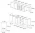 VICCO R-Line Schwarz Beton/Weiß 240 cm AP Marmor Front: Schwarz Beton | Arbeitsplatte: Weiß-Marmor 240 cm x 81.6 cm x 60 cm (800000826196)