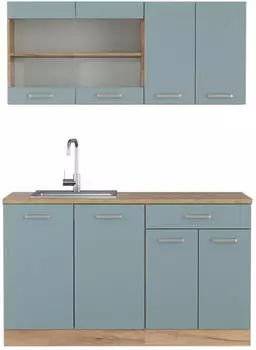 VICCO R-Line Blau-Grau/Goldkraft Eiche 140 cm AP Eiche (800000827522)