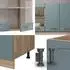VICCO R-Line Blau-Grau/Goldkraft Eiche 140 cm AP Eiche (800000827522)