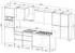 Respekta Küche Leerblock grifflos Weiß Lorena 380 cm (LBGLRP380HWW)