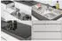 Respekta Küche Leerblock grifflos Weiß Lorena 380 cm (LBGLRP380HWW)