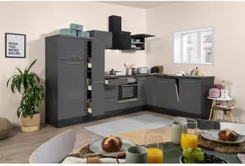 Respekta K&uuml;che Eiche Grau Amanda 290 x 200 cm (RP290EGC)