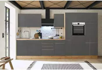 Respekta K&uuml;che K&uuml;chenblock Marleen Premium 370 cm Grau Artisan Eiche (BEMA370HAGKGE)