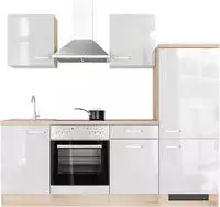Flex-Well K&uuml;chenzeile "Florenz" wahlweise mit E-Ger&auml;ten, Gesamtbreite 220 cm