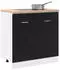 vidaXL Spülenunterschrank 80x46x81,5 cm schwarze Eiche