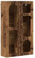 vidaXL H&auml;ngeschrank mit Regal Altholz 59 x 20 x 100 cm Holzwerkstoff