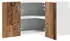 vidaXL Corner wall kitchen cabinet aged wood and white with shelf 57 x 57 x 40 cm