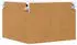 vidaXL Corner wall kitchen cabinet aged wood and white with shelf 57 x 57 x 40 cm