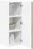 vidaXL Wall kitchen cabinet aged wood with door set of 2 30 x 31 x 80 cm