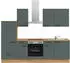 Nobilia Easytouch I Küchenzeile 270cm Lacklaminat mineralgrün ultramat